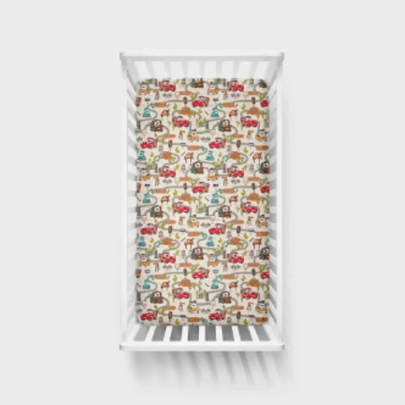 Little Sleepies Disney and Pixar Cars Radiator Springs Crib Sheet - Picture 2 of 3